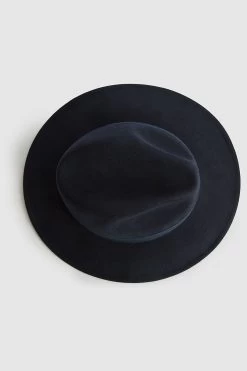 Reiss Ashbourne Wool Fedora Hat -Fashion Women U26 698s4