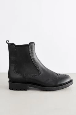 Next Forever Comfort® Brogue Leather Chelsea Boots -Fashion Women U30400s6