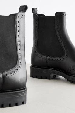 Next Forever Comfort® Brogue Leather Chelsea Boots -Fashion Women U30400s8