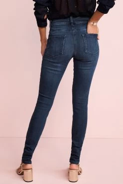 Inky Blue Zip Pocket Next Lift, Slim And Shape Skinny Jeans -Fashion Women U36 663s3