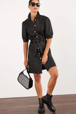 Next Coated Denim Shirt Dress -Fashion Women U36 939s2