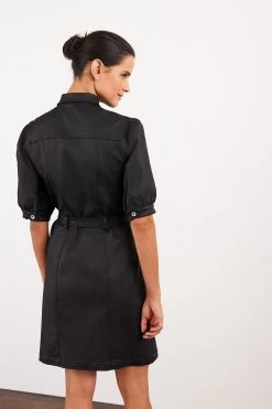 Next Coated Denim Shirt Dress -Fashion Women U36 939s3