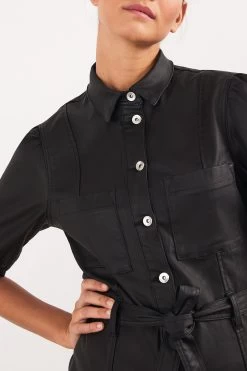 Next Coated Denim Shirt Dress -Fashion Women U36 939s4