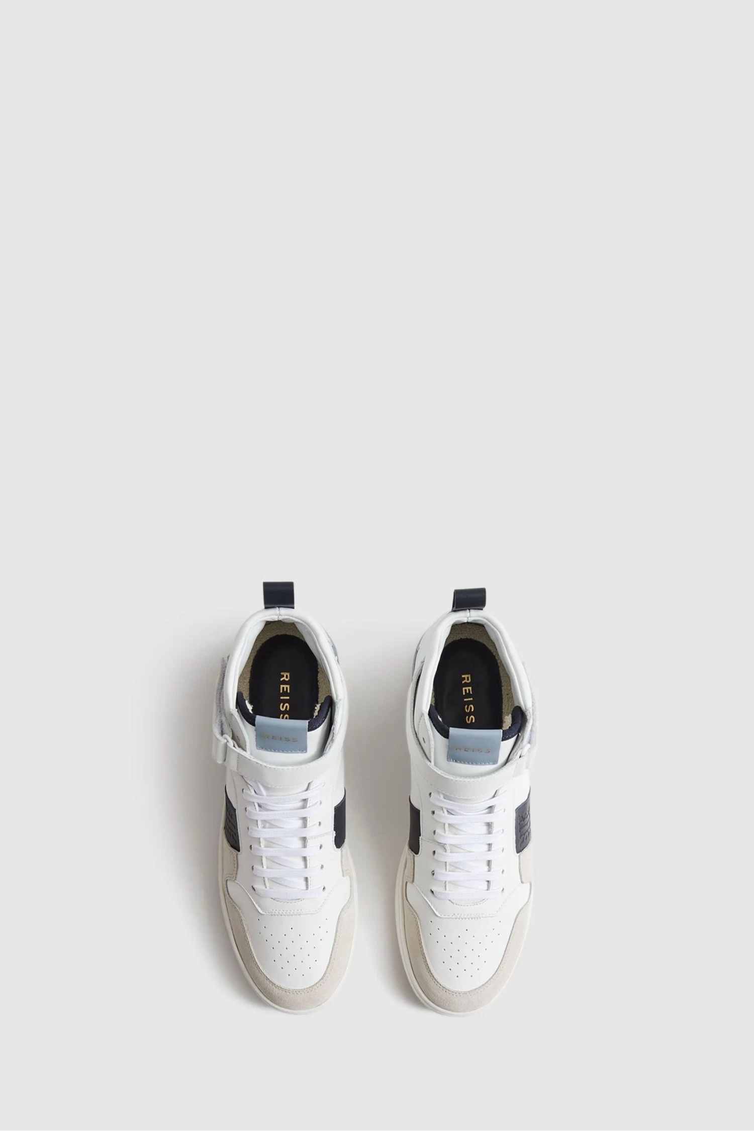 Reiss Aira Mid Top Leather Trainers 6 Reiss Aira Mid Top Leather Trainers - Image 4