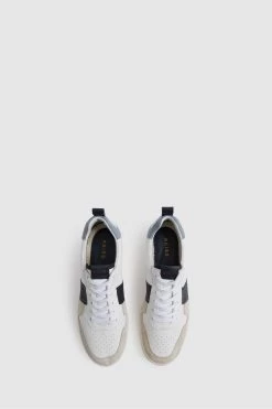 Reiss Aira Mid Top Leather Trainers 13 Reiss Aira Mid Top Leather Trainers -Fashion Women U36269s5