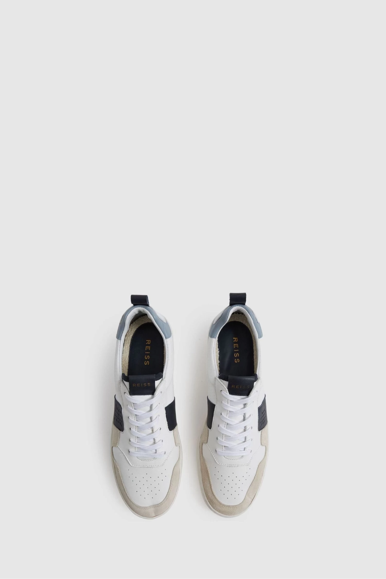 Reiss Aira Mid Top Leather Trainers 7 Reiss Aira Mid Top Leather Trainers - Image 5