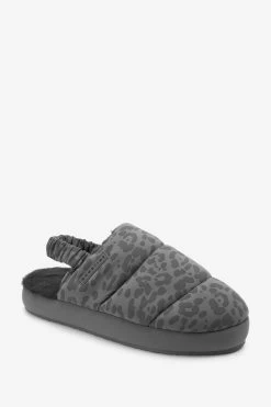 Next Quilted Mule Slippers With Elastic Support -Fashion Women U40709s4