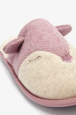 Next Pink Fox Character Snuggle Slippers -Fashion Women U40975s6