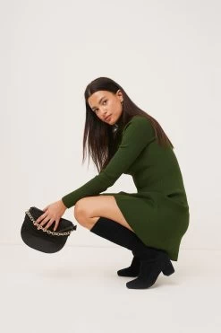 Next Black Forever Comfort Sock Block Heel Knee High Boots