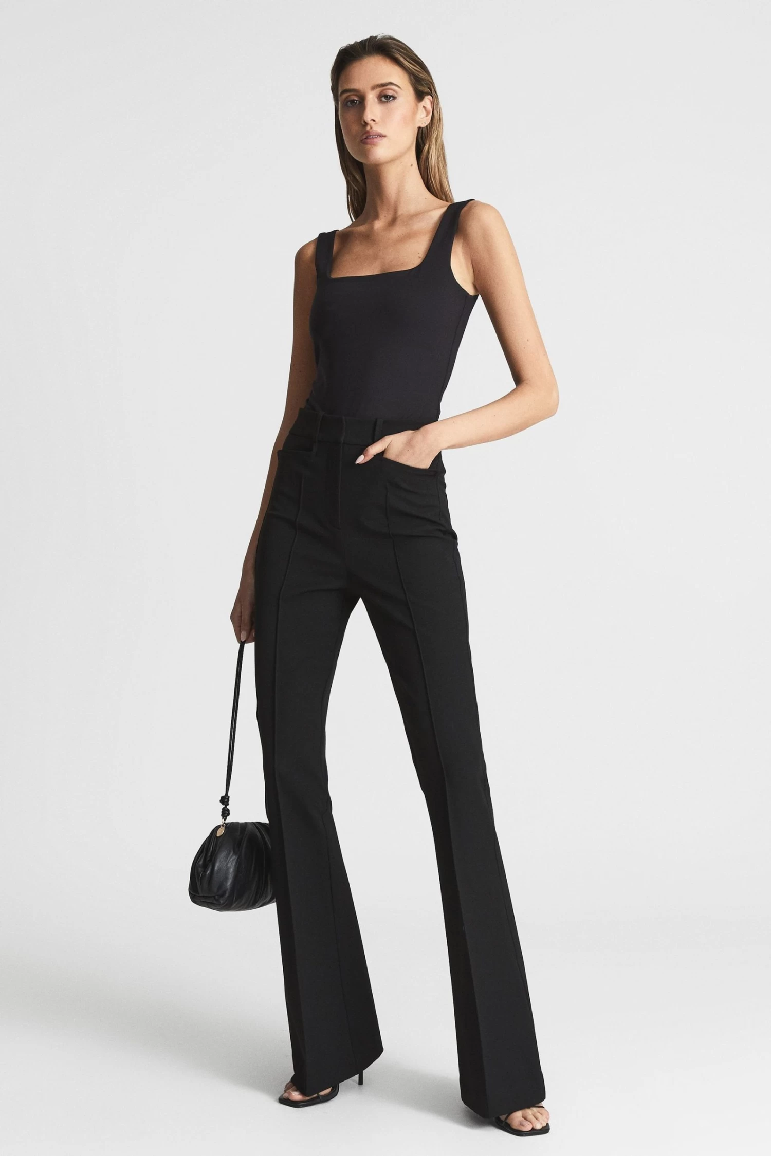 Reiss Dylan Flared Trousers 8 Reiss Dylan Flared Trousers - Image 6