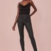 Next Black Lift, Slim And Shape Coated Denim Skinny Jeans -Fashion Women U44974s