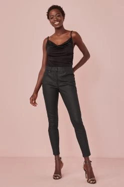 Next Black Lift, Slim And Shape Coated Denim Skinny Jeans