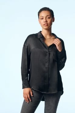 Next Own. Oversized Satin Shirt 14 Next Own. Oversized Satin Shirt -Fashion Women U51850s3