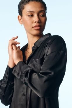 Next Own. Oversized Satin Shirt 16 Next Own. Oversized Satin Shirt -Fashion Women U51850s5