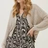 FatFace Natural Anna Crochet Cardigan -Fashion Women U53791s