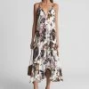 Reiss Mabel Print Plunge Neck Maxi Dress -Fashion Women U56 913s