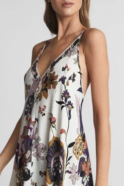 Reiss Mabel Print Plunge Neck Maxi Dress -Fashion Women U56913s4