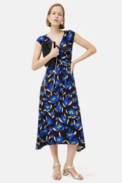 Jigsaw Blue Wildcat Sleeveless Dress