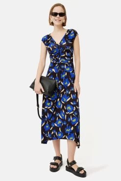 Jigsaw Blue Wildcat Sleeveless Dress -Fashion Women U59966s5