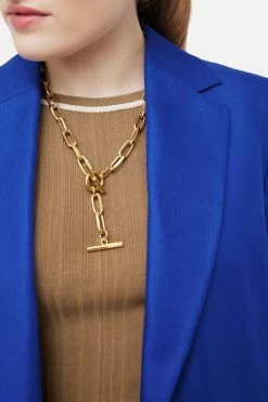 Jigsaw Blue Linen Twill Calder Blazer -Fashion Women U61350s8