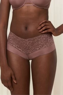 Triumph Brown Vivid Spotlight Maxi Briefs -Fashion Women U64843s3