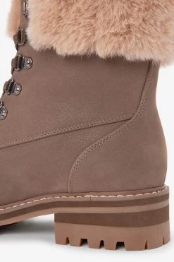 Next Forever Comfort® Faux Fur Lace-Up Ankle Boots -Fashion Women U65166s4