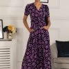 Jolie Moi Blue Print Jersey Maxi Dress -Fashion Women U68819s