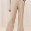 Triumph Cream Thermal High Waist Wide Leg Joggers -Fashion Women U70114s