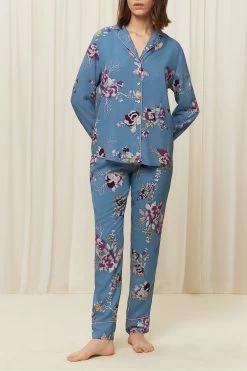 Triumph Blue Boyfriend Pyjama Set