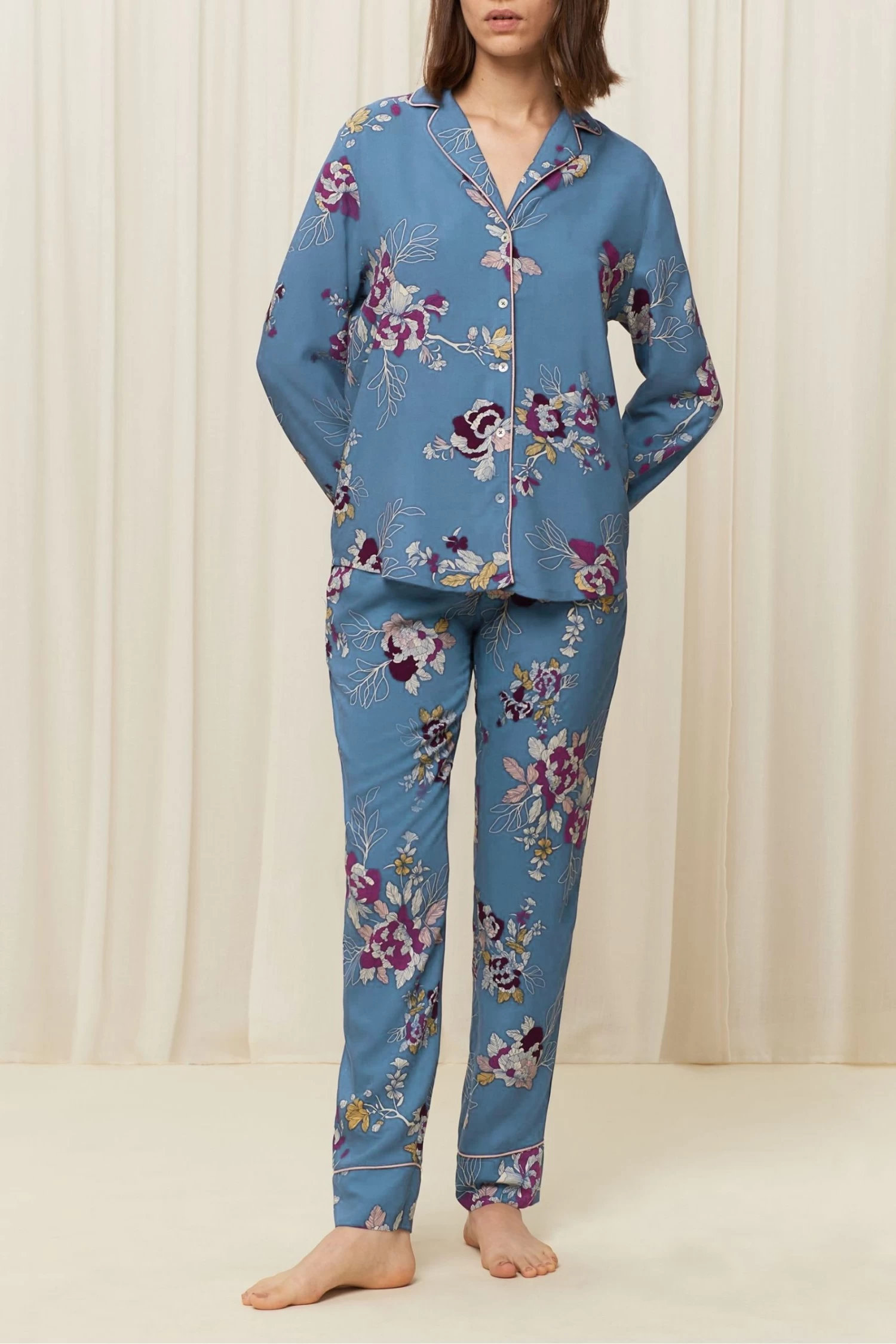 Triumph Blue Boyfriend Pyjama Set 3 Triumph Blue Boyfriend Pyjama Set