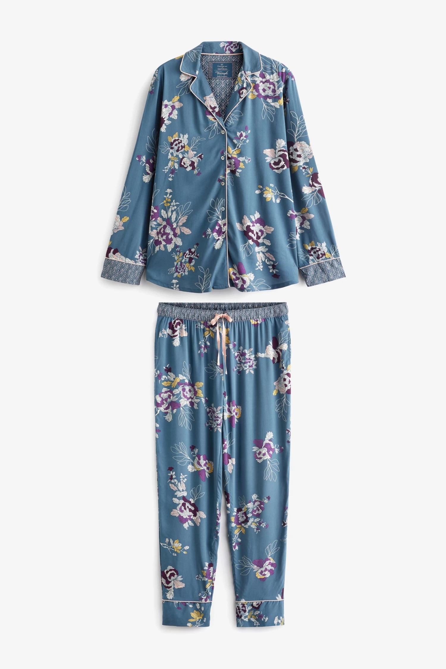 Triumph Blue Boyfriend Pyjama Set 7 Triumph Blue Boyfriend Pyjama Set - Image 5