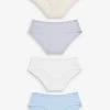 Next Cotton Rich Knickers 4 Pack -Fashion Women U70588s
