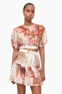 AllSaints Astria Luar Pink Top