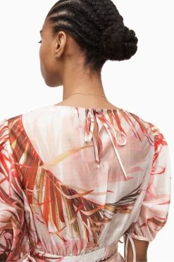 AllSaints Astria Luar Pink Top -Fashion Women U70934s3