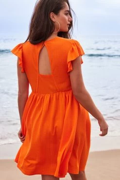 Next Seersucker Beach Coverup Dress -Fashion Women U80 241s2