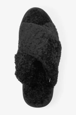 Next Recycled Faux Fur Cosy Crossover Slippers -Fashion Women U81 796s5