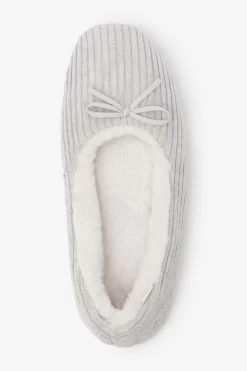 Next Corduroy Ballerina Slippers -Fashion Women U81791s3