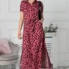 Jolie Moi Pink Jocelyn Maxi Shirt Dress -Fashion Women U83610s