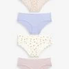 Next Cotton Rib Knickers 4 Pack -Fashion Women U86 799s
