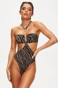 Ann Summers Gold Santa Rosa Soft Swimsuit