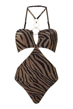 Ann Summers Gold Santa Rosa Soft Swimsuit -Fashion Women U86062s4