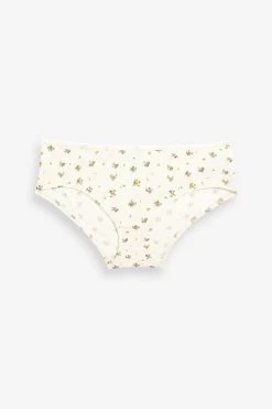 Next Cotton Rib Knickers 4 Pack -Fashion Women U86799s4