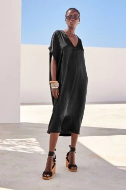 Next Satin Kaftan Coverup Beach Summer Dress