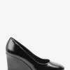 Next Black Forever Comfort® Round Toe Wedges -Fashion Women U87884s