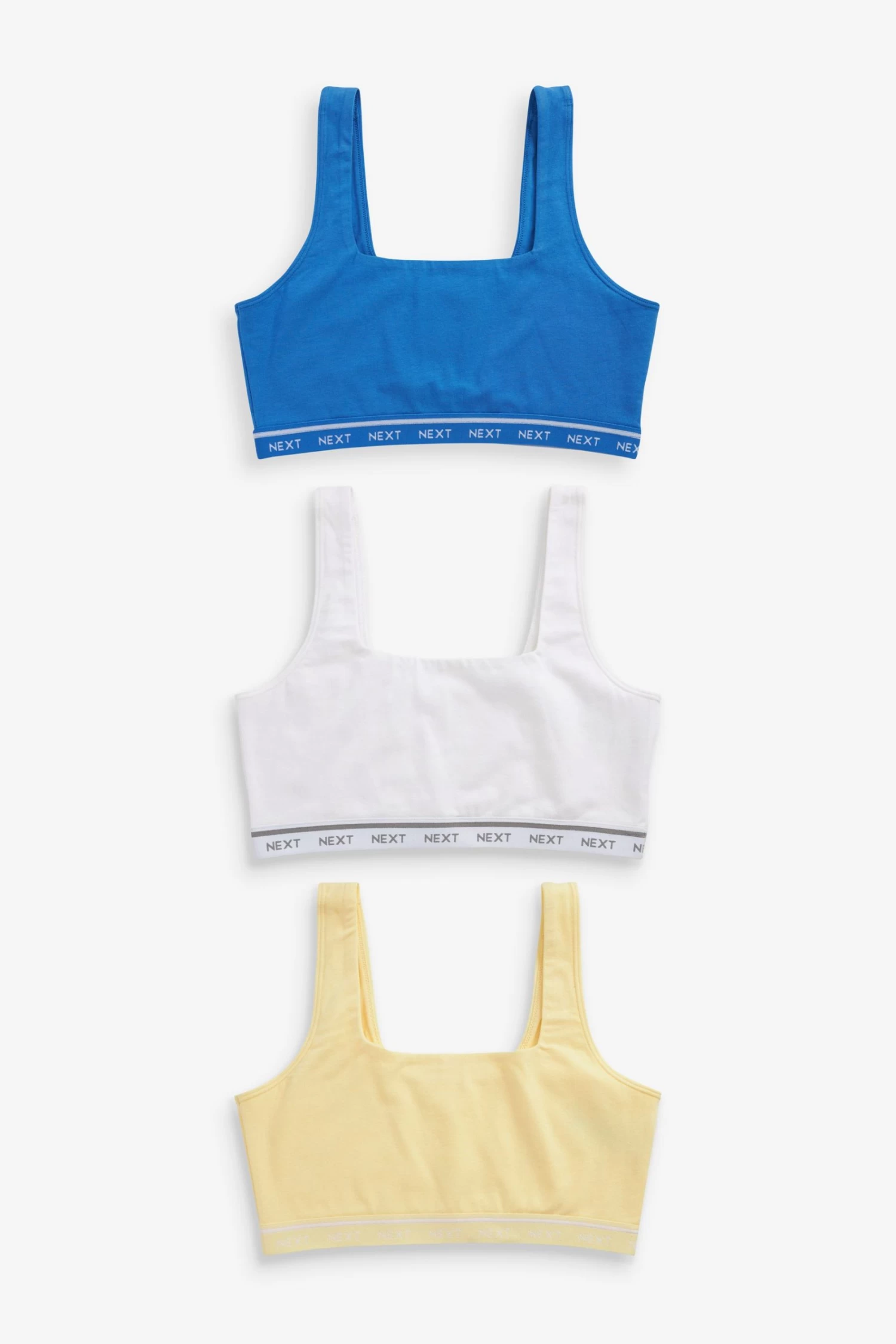 Next Cotton Crop Top 3 Pack 7 Next Cotton Crop Top 3 Pack - Image 5