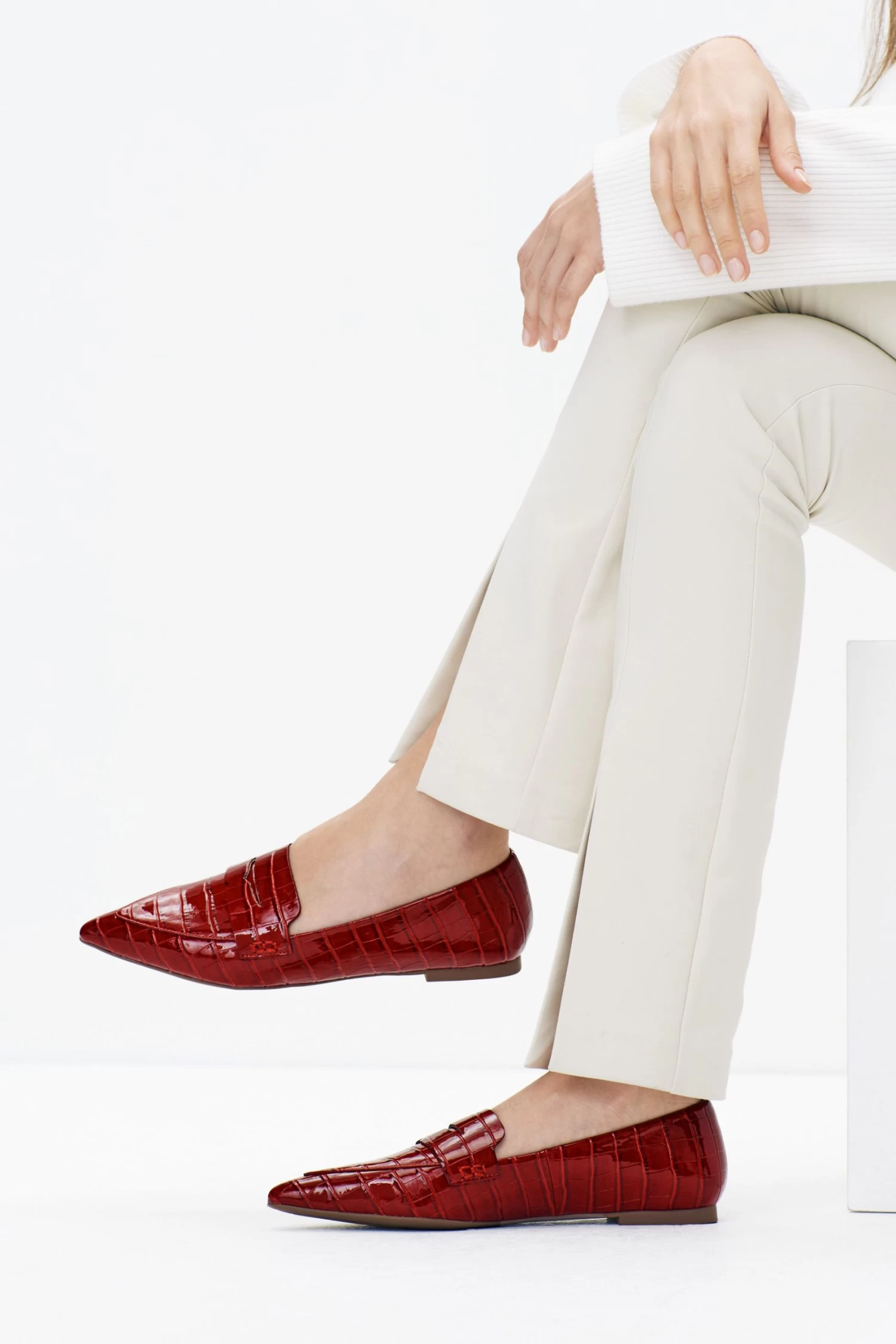 Next Red Forever Comfort® Pointed Toe Loafers 3 Next Red Forever Comfort® Pointed Toe Loafers