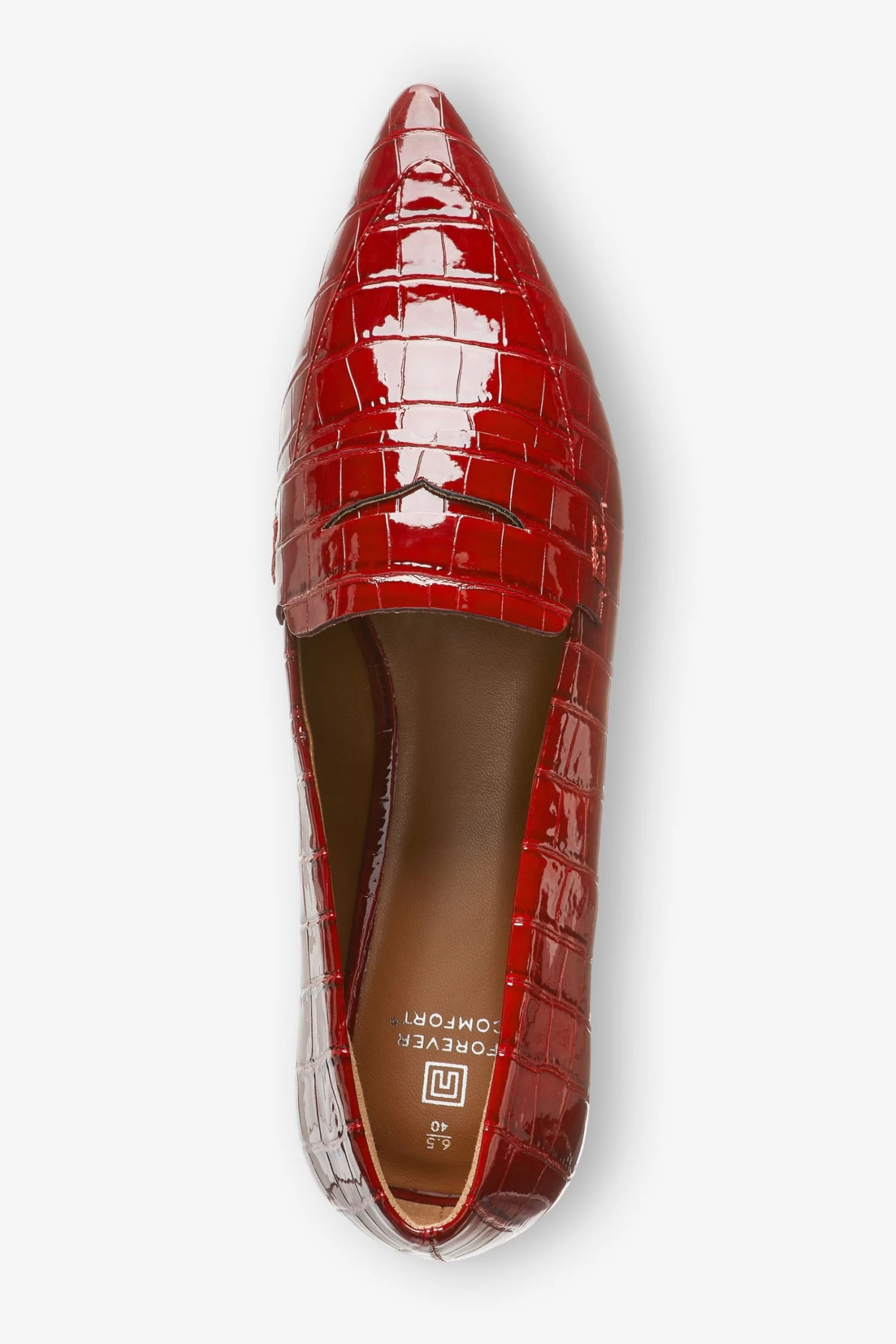 Next Red Forever Comfort® Pointed Toe Loafers 6 Next Red Forever Comfort® Pointed Toe Loafers - Image 4