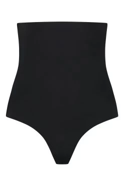 Bye Bra Black Invisible High Waist Thongs -Fashion Women U95291s4