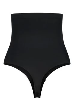 Bye Bra Black Invisible High Waist Thongs -Fashion Women U95291s5