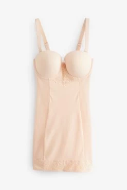 Next DD+ Firm Tummy Control Lightly Padded Lace Slip -Fashion Women U96 720s8